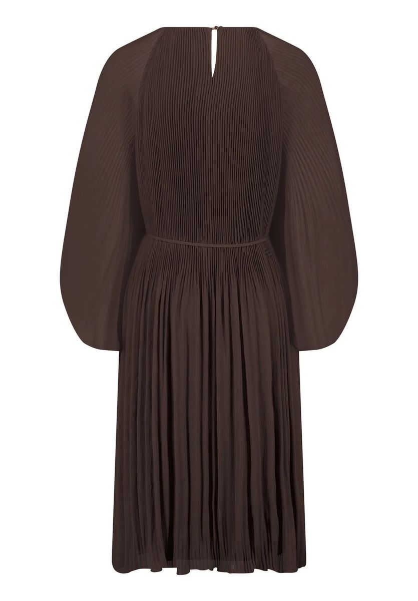 Elegantes Plissee-Chiffonkleid mit Rüschen