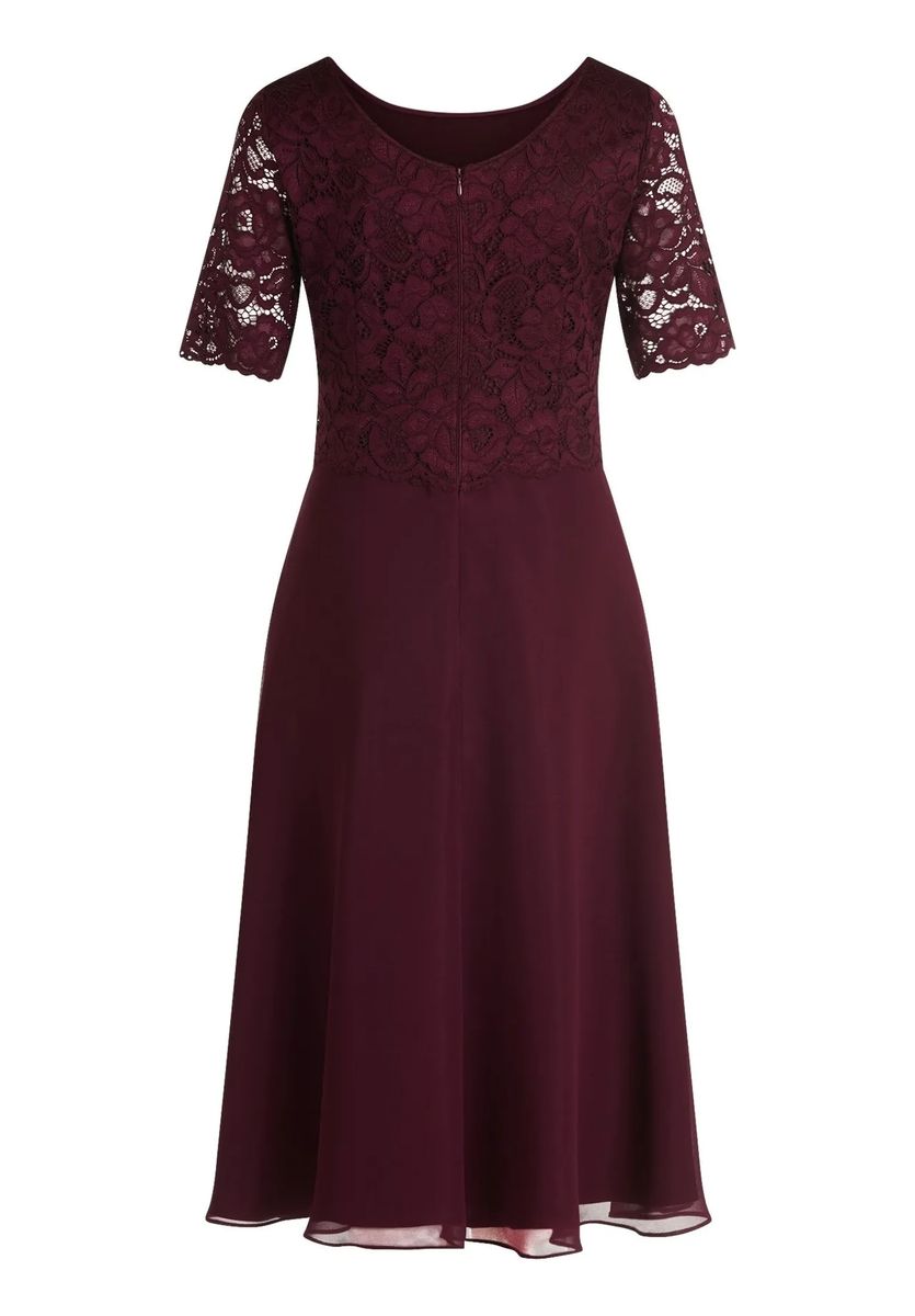 Cocktailkleid mit floraler Spitze und A-Linie