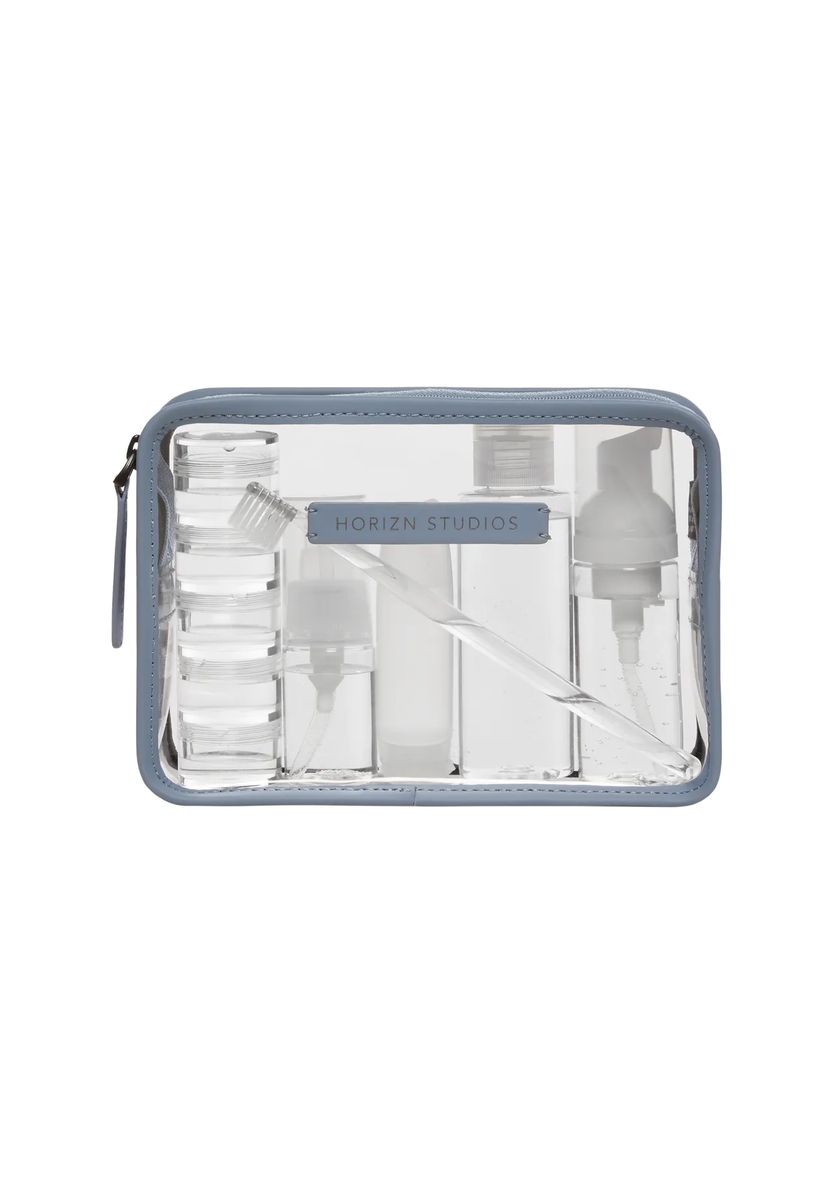 Minimalistische transparente Reise-Kulturtasche