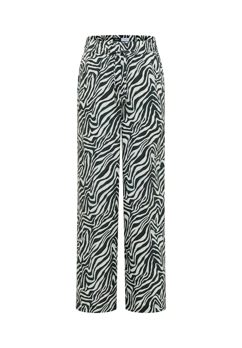 Hose mit Zebra-Print und Tunnelzug