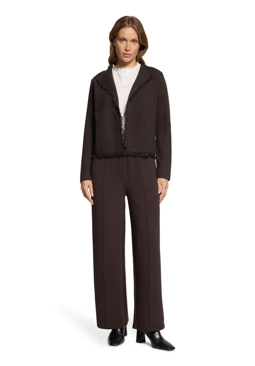 Strick-Cardigan mit Fransen