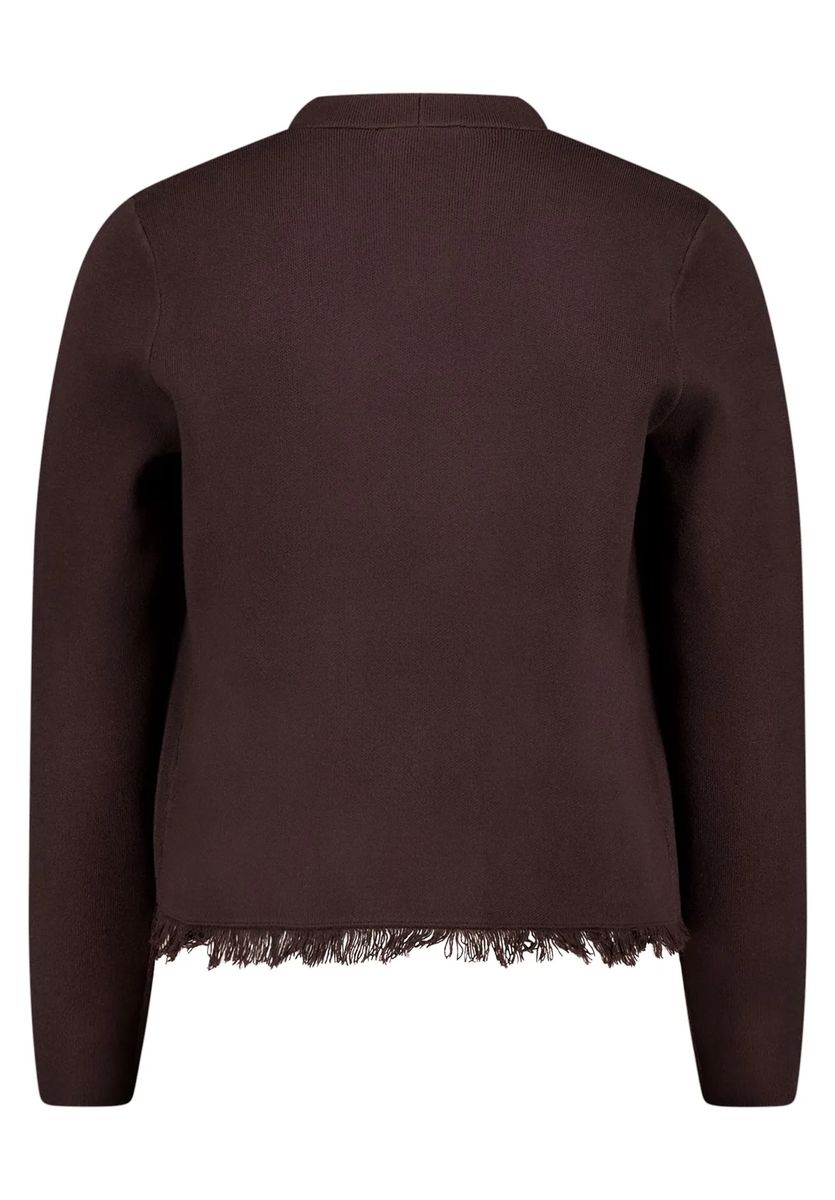 Strick-Cardigan mit Fransen