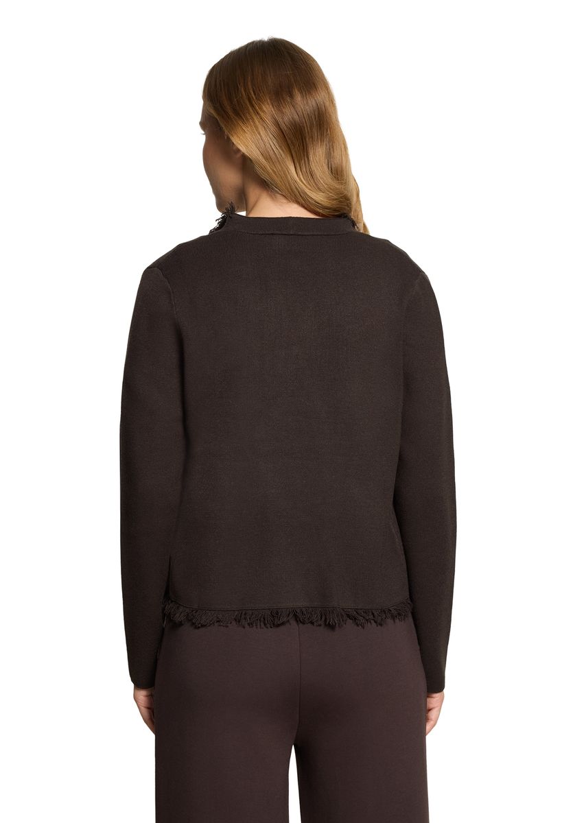 Strick-Cardigan mit Fransen