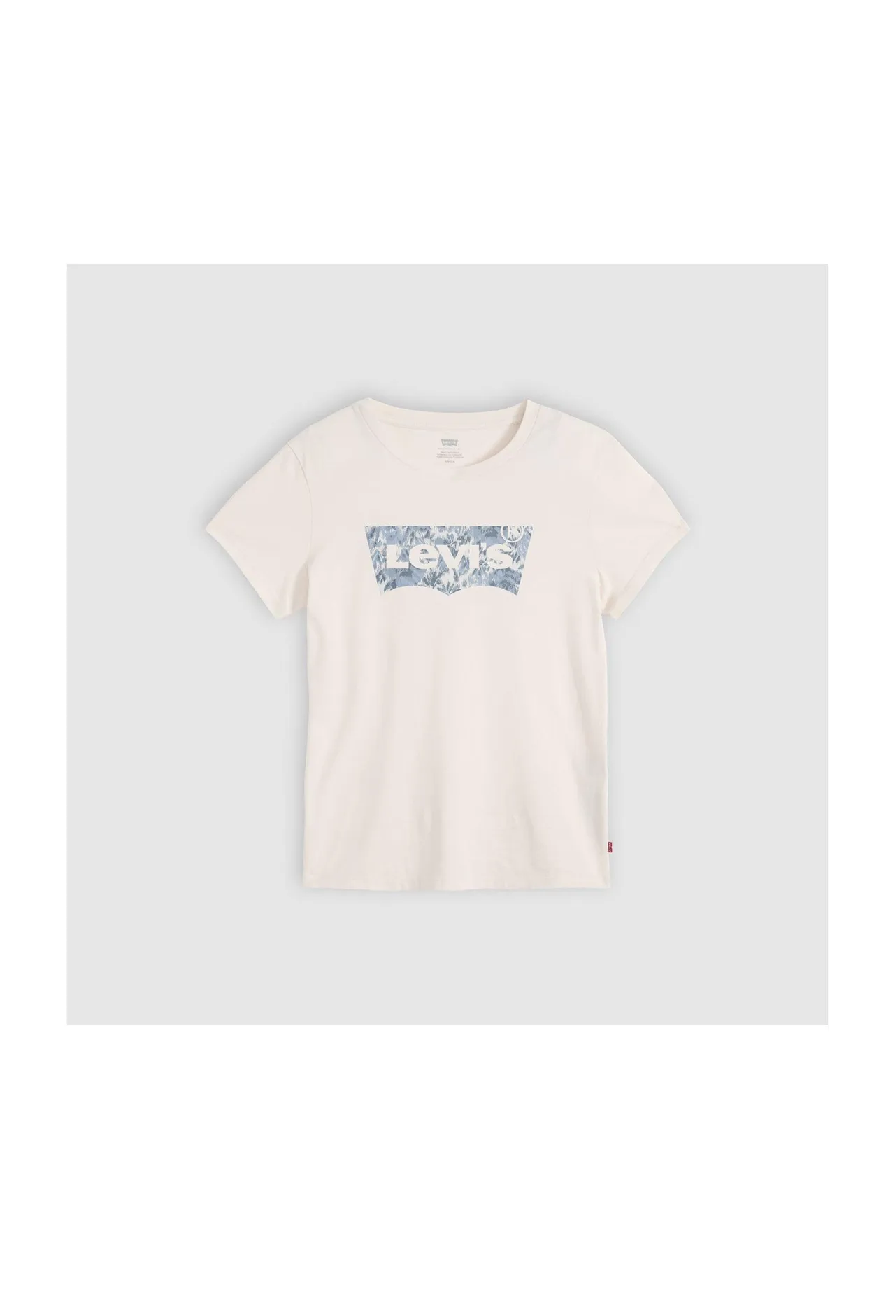 Klassisches Baumwoll-Tee mit Grafik-Logo