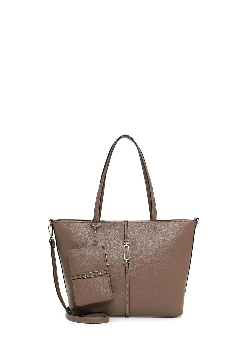 Shopper aus strukturiertem Kunstleder