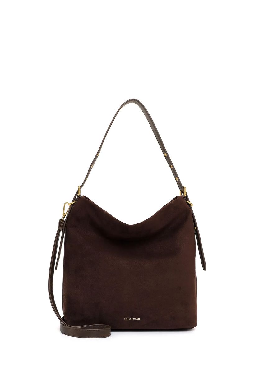 Minimalistische Hobo-Tasche aus Wildleder
