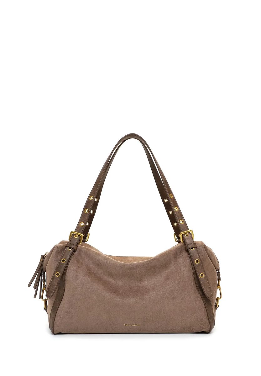 Lässiger Shopper in Wildlederoptik