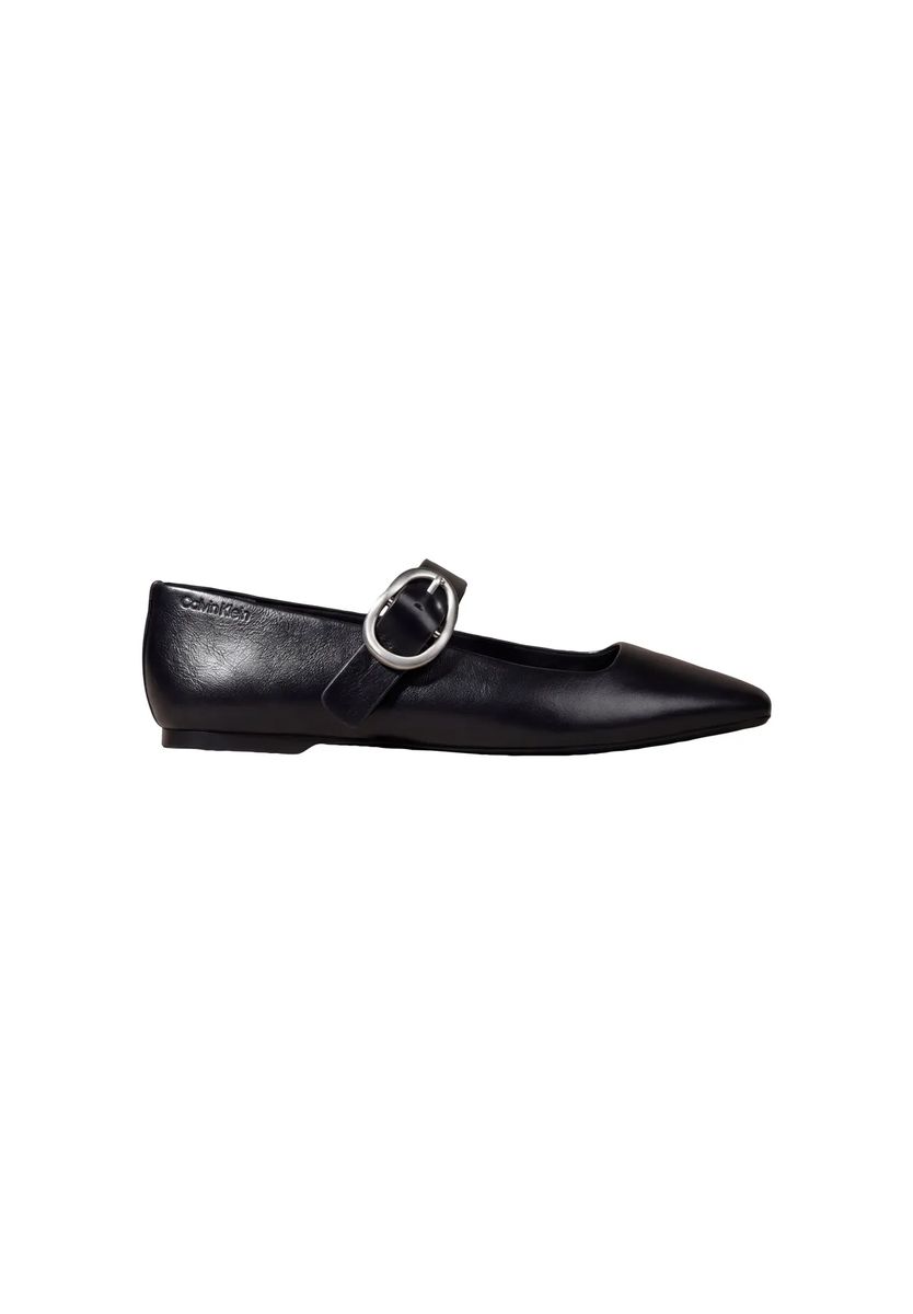 Leder Mary Jane Ballerinas mit Schnalle
