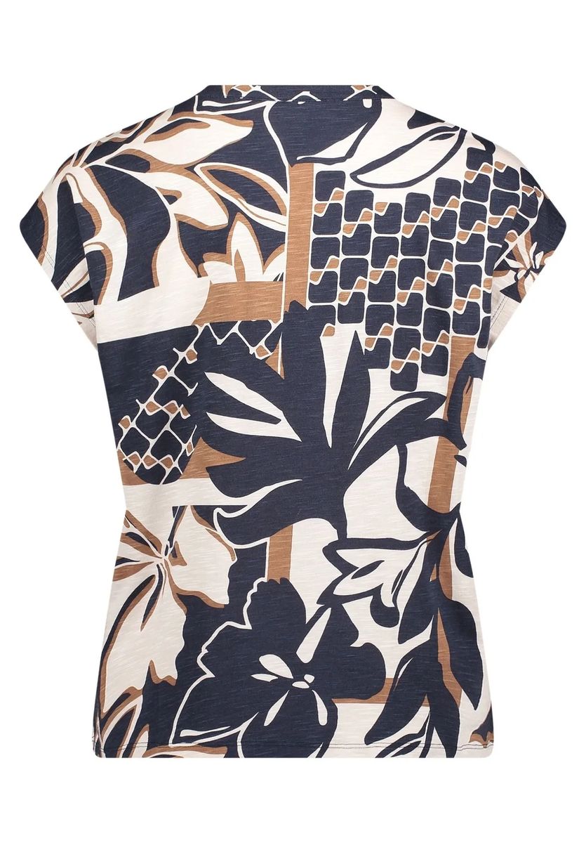 Tops mit abstraktem Floral-Print