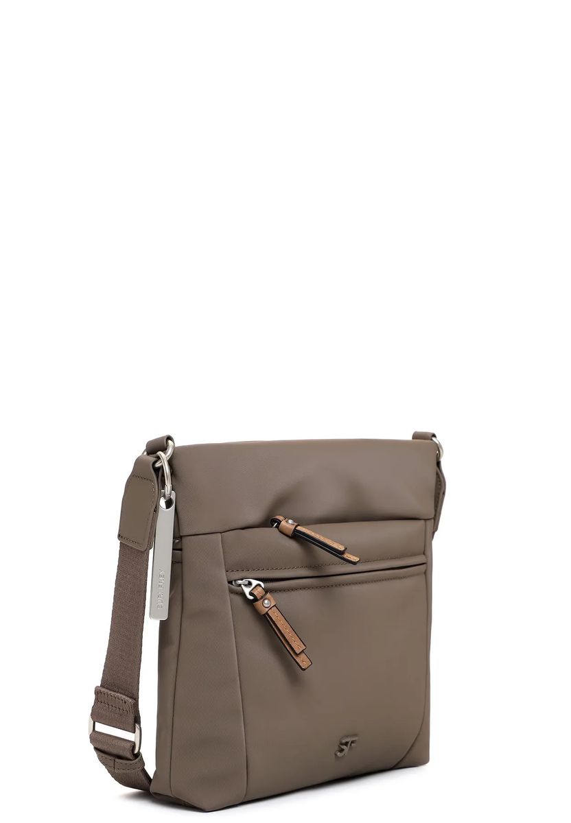 Minimalistische Umhängetasche mit Außenfächern