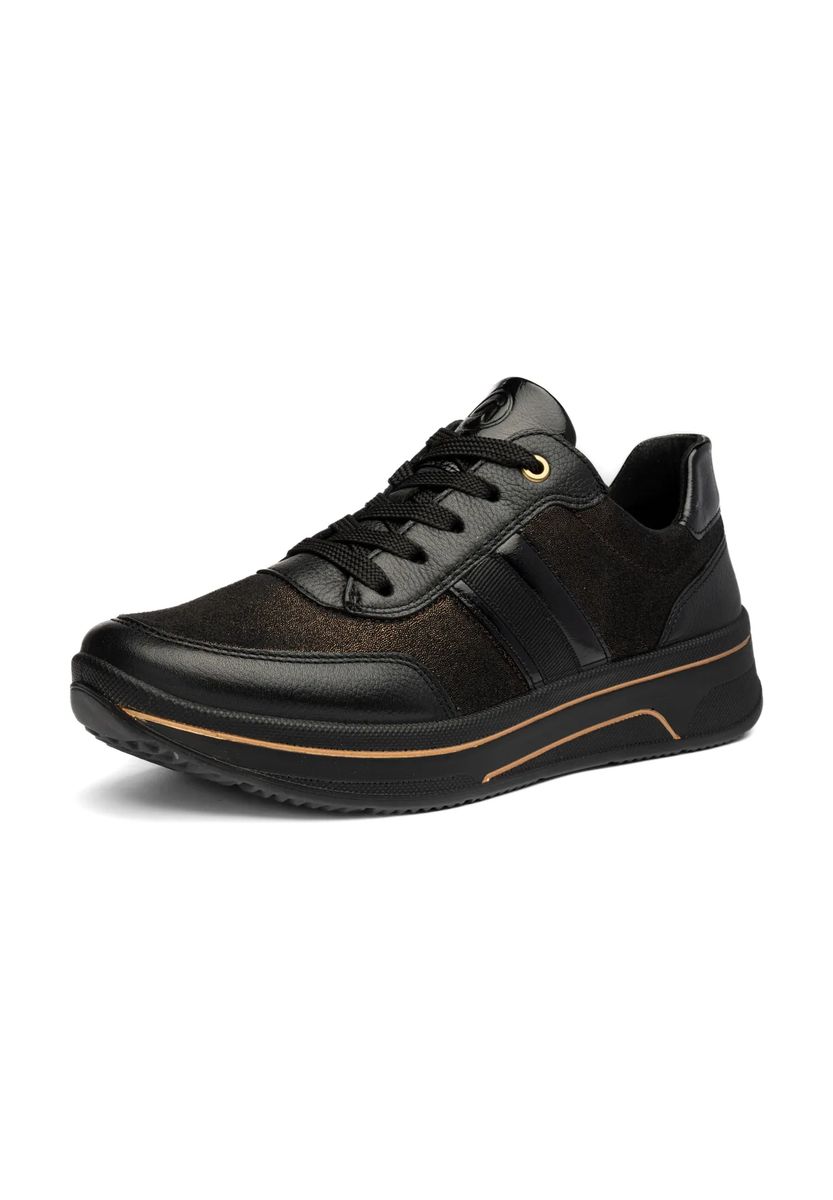 Elegante Low-Top Sneaker im Materialmix