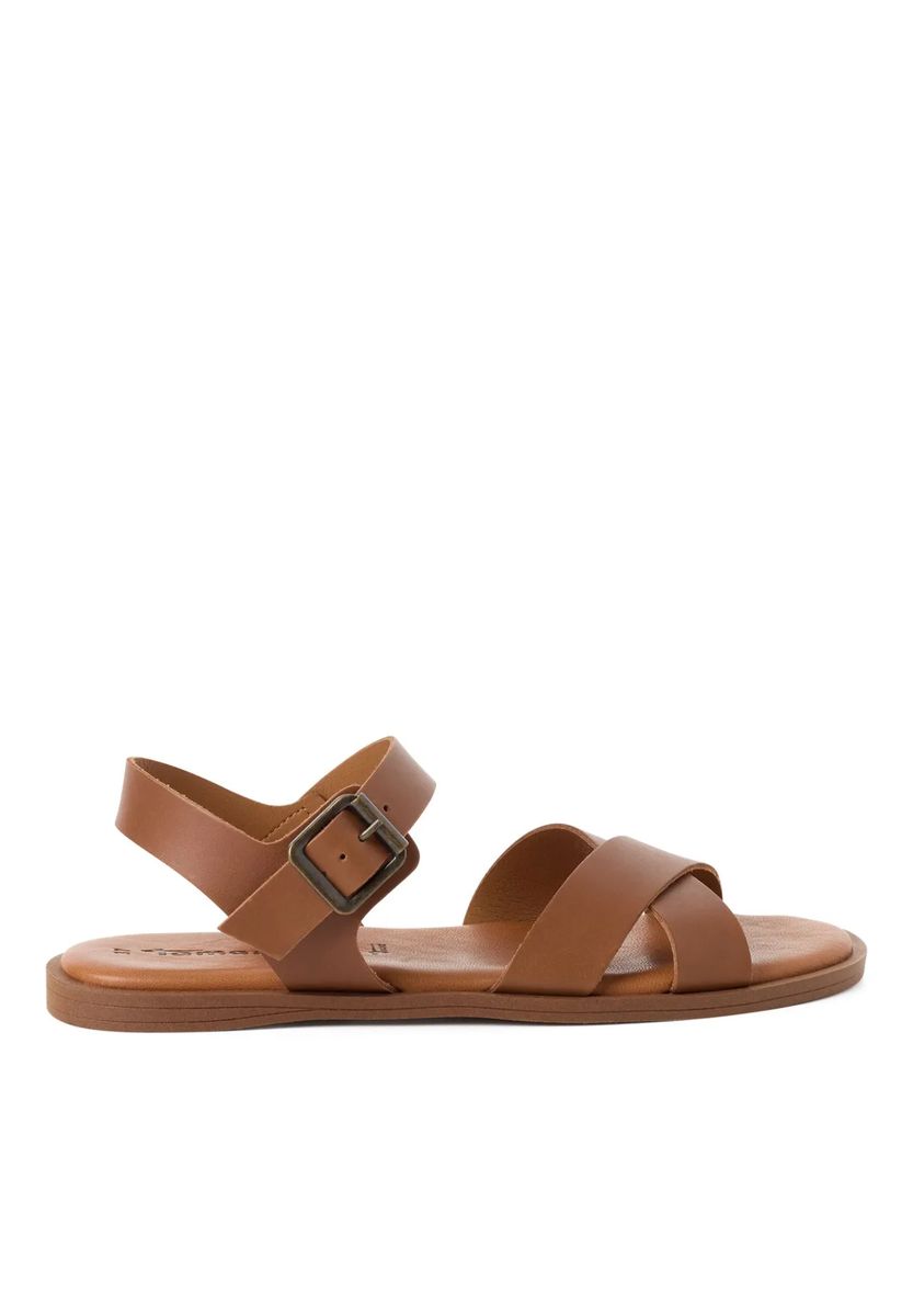 Minimalistische Leder-Riemchensandalen