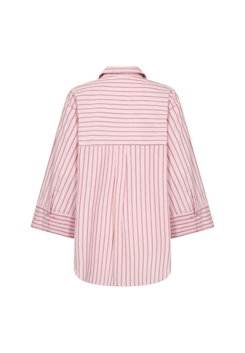 Gestreifte Oversize-Hemdbluse