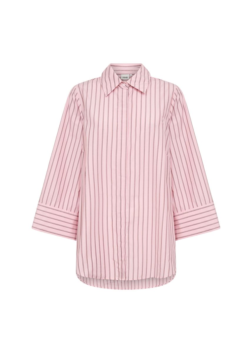 Gestreifte Oversize-Hemdbluse
