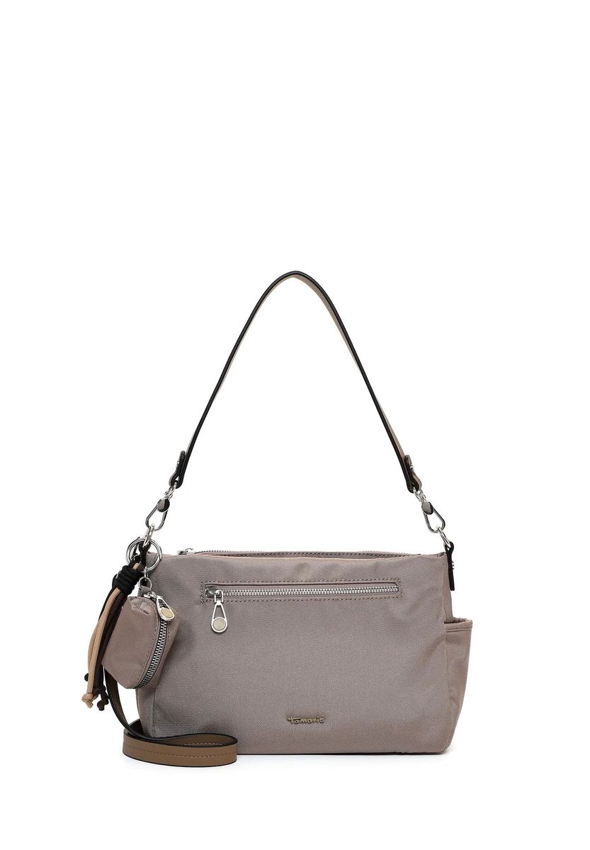 Vielseitige Nylon-Schultertasche mit Anhänger