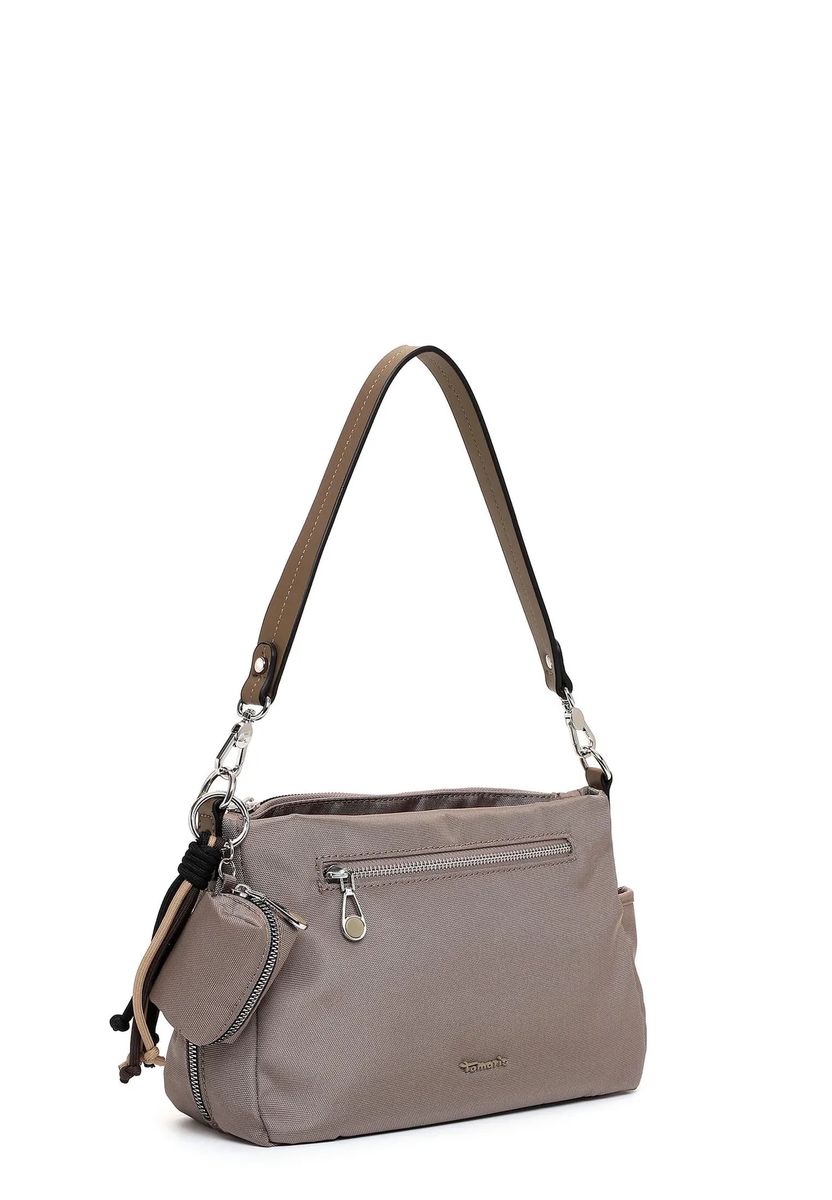Vielseitige Nylon-Schultertasche mit Anhänger