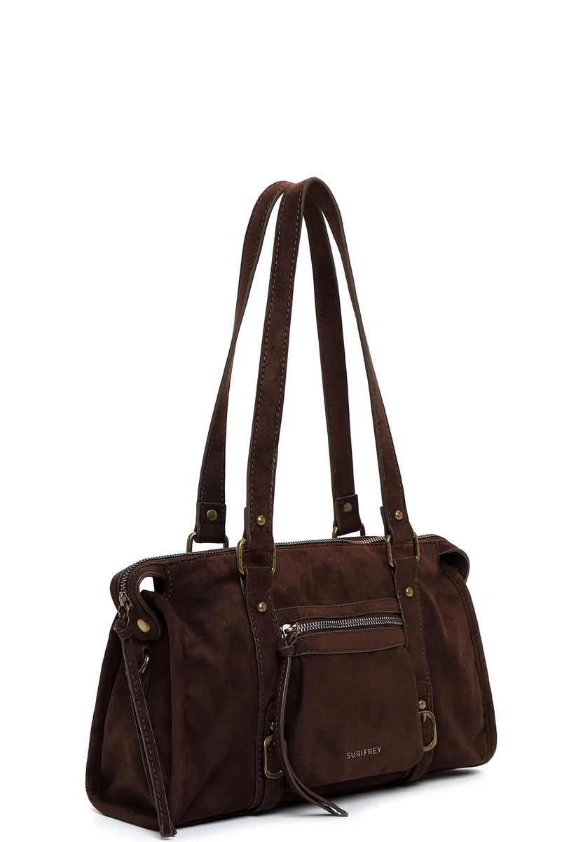 Vielseitiger Shopper in Wildleder-Optik