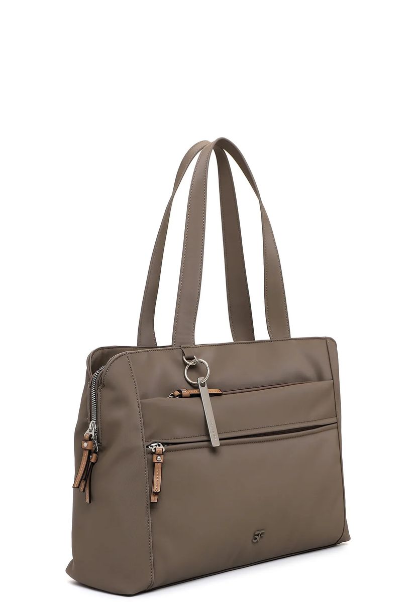 Funktionale Shopper-Tasche aus Kunstleder