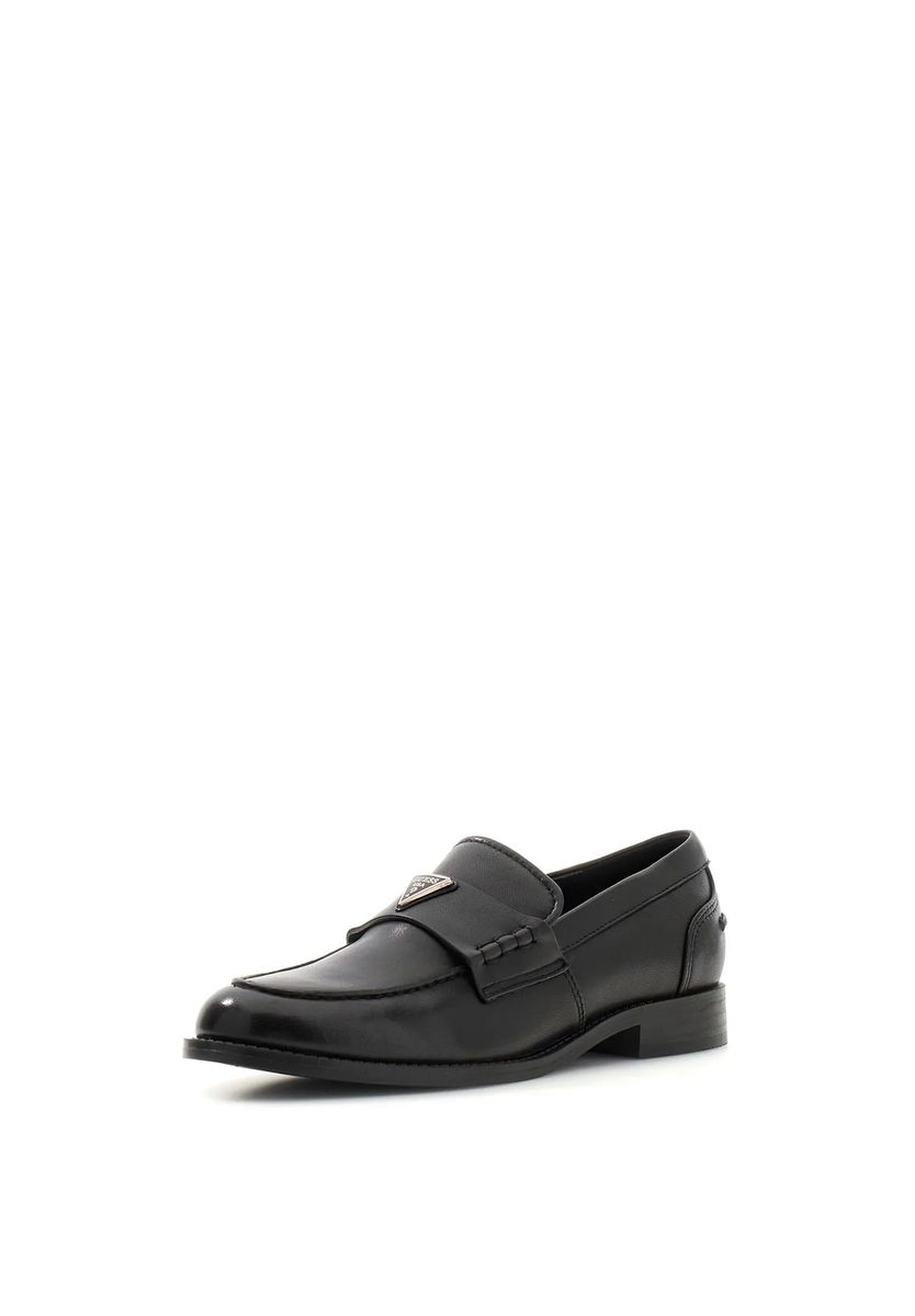 Klassische Leder-Loafer mit Logo