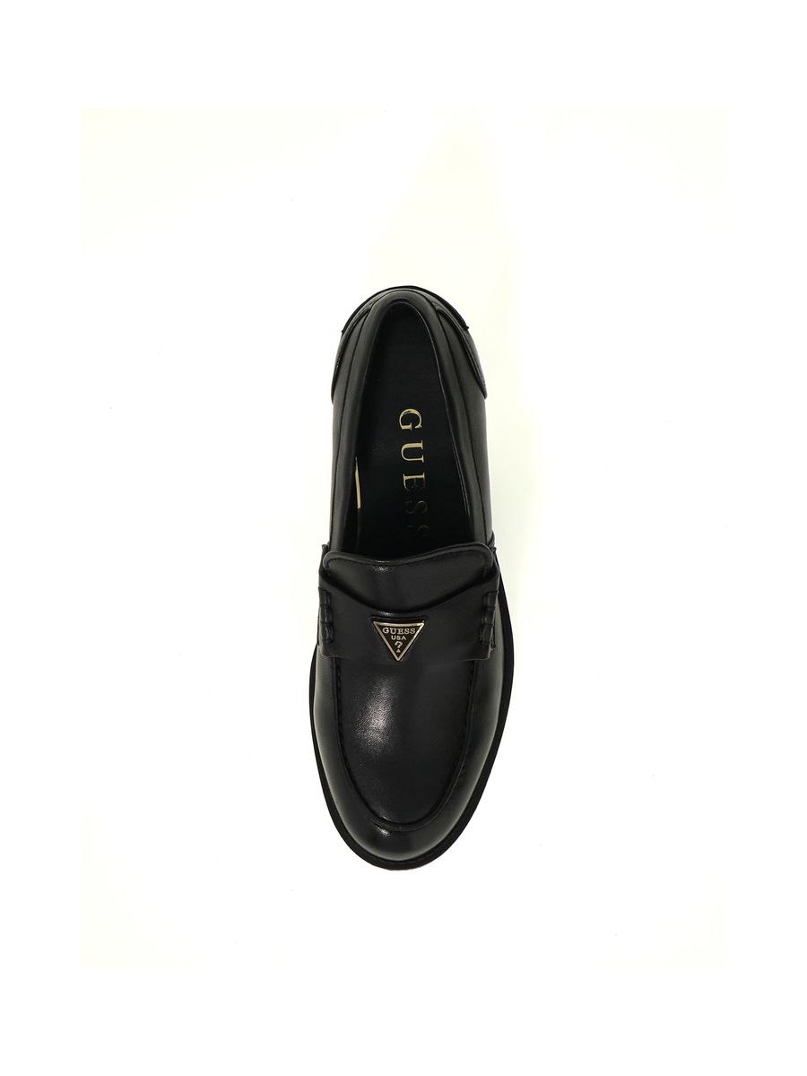 Klassische Leder-Loafer mit Logo