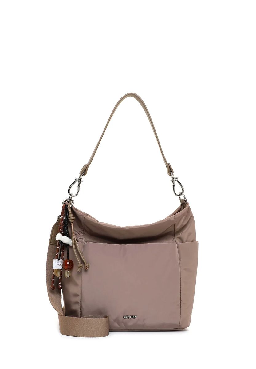 Weiche Nylon-Beuteltasche mit Anhängern