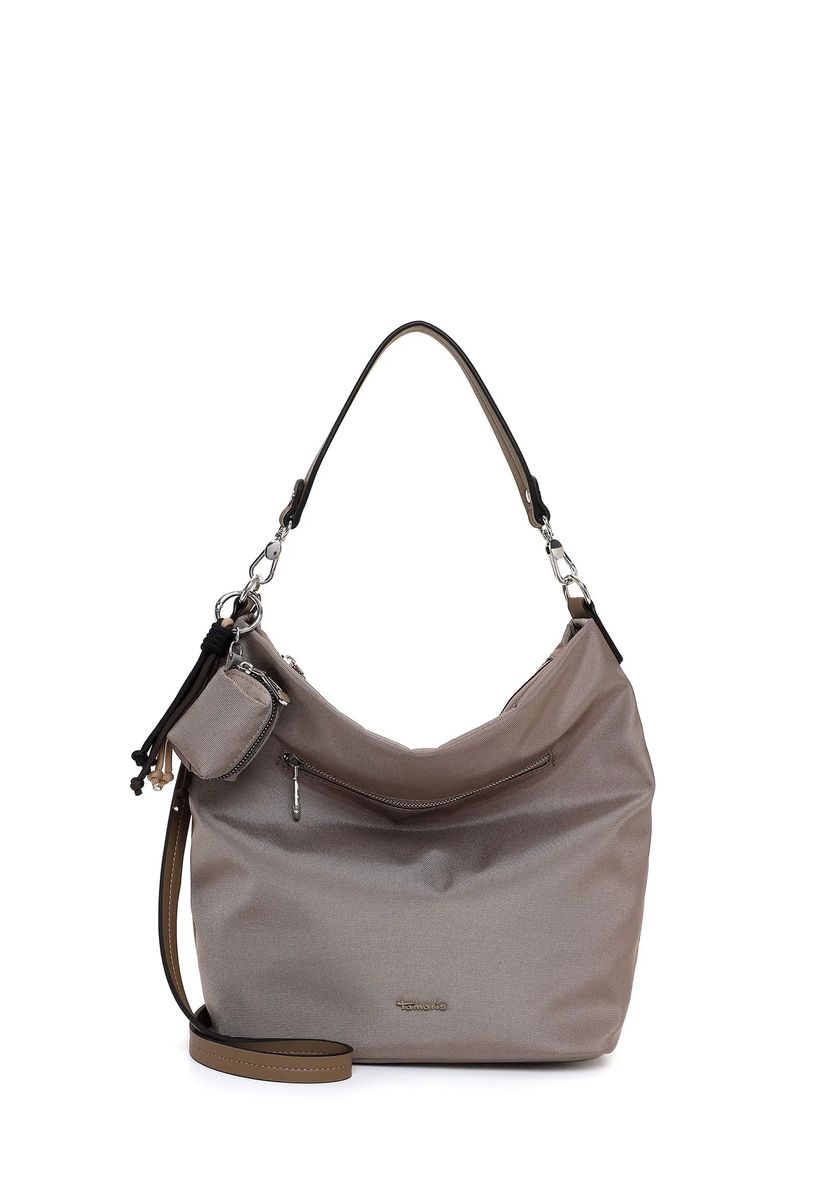 Schimmernde Beuteltasche mit Anhänger