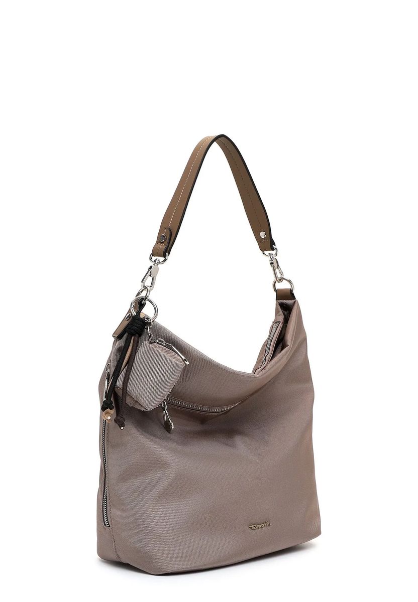 Schimmernde Beuteltasche mit Anhänger