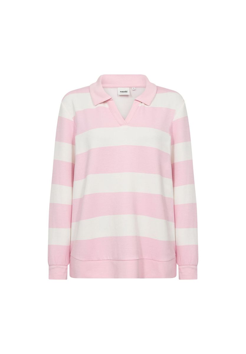 Gestreiftes Polo-Sweatshirt im Rugby-Stil