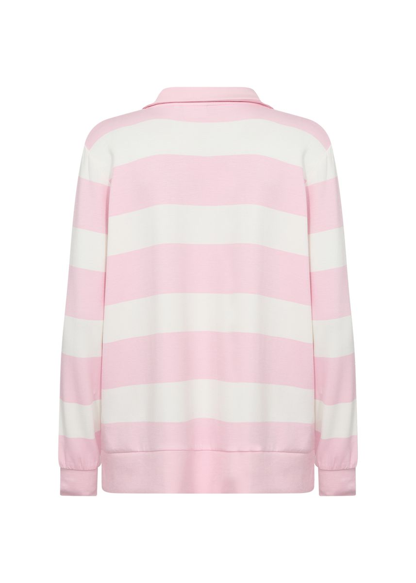 Gestreiftes Polo-Sweatshirt im Rugby-Stil