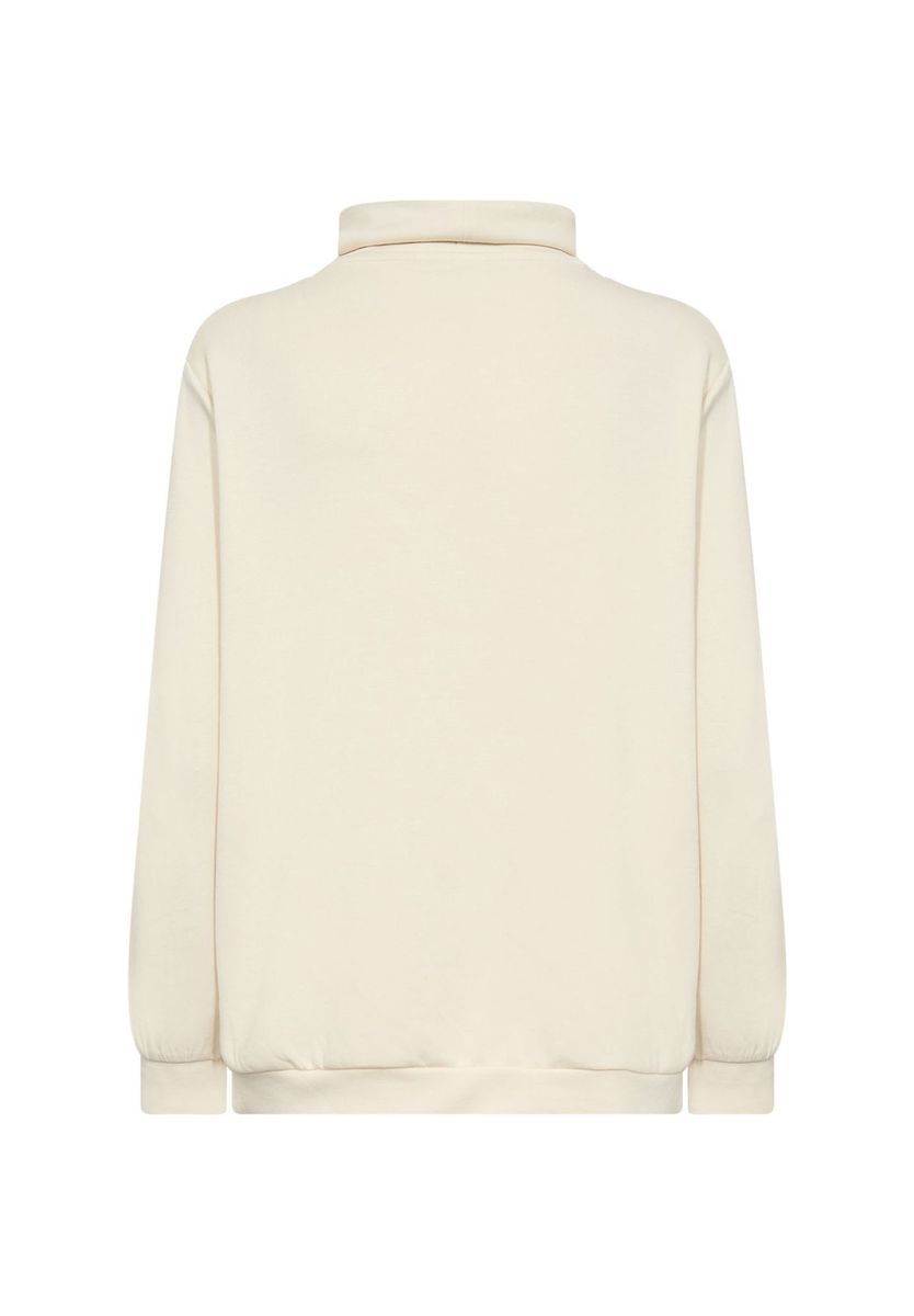Hoodie mit Stehkragen und College-Print