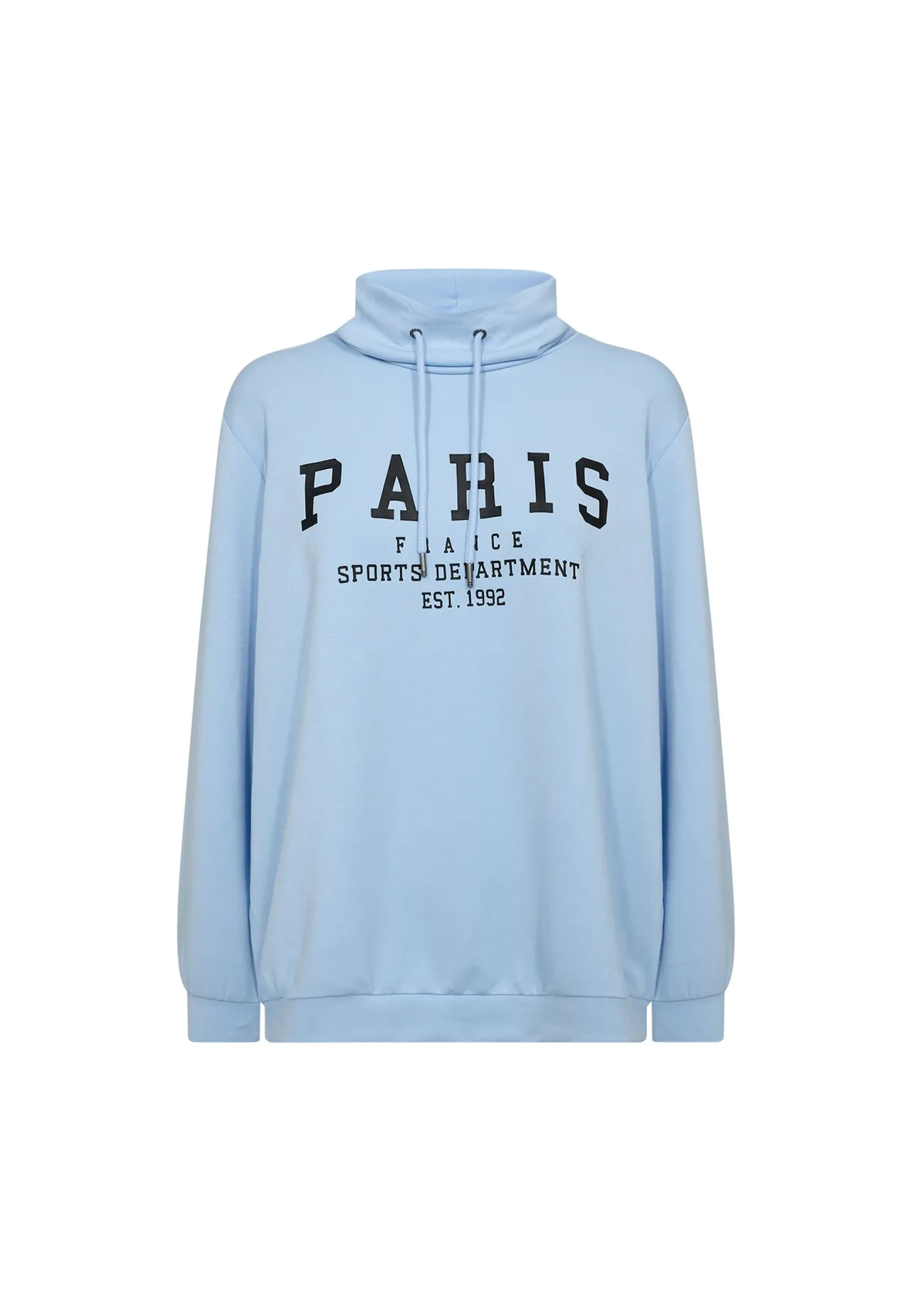 Hoodie mit Stehkragen und College-Print