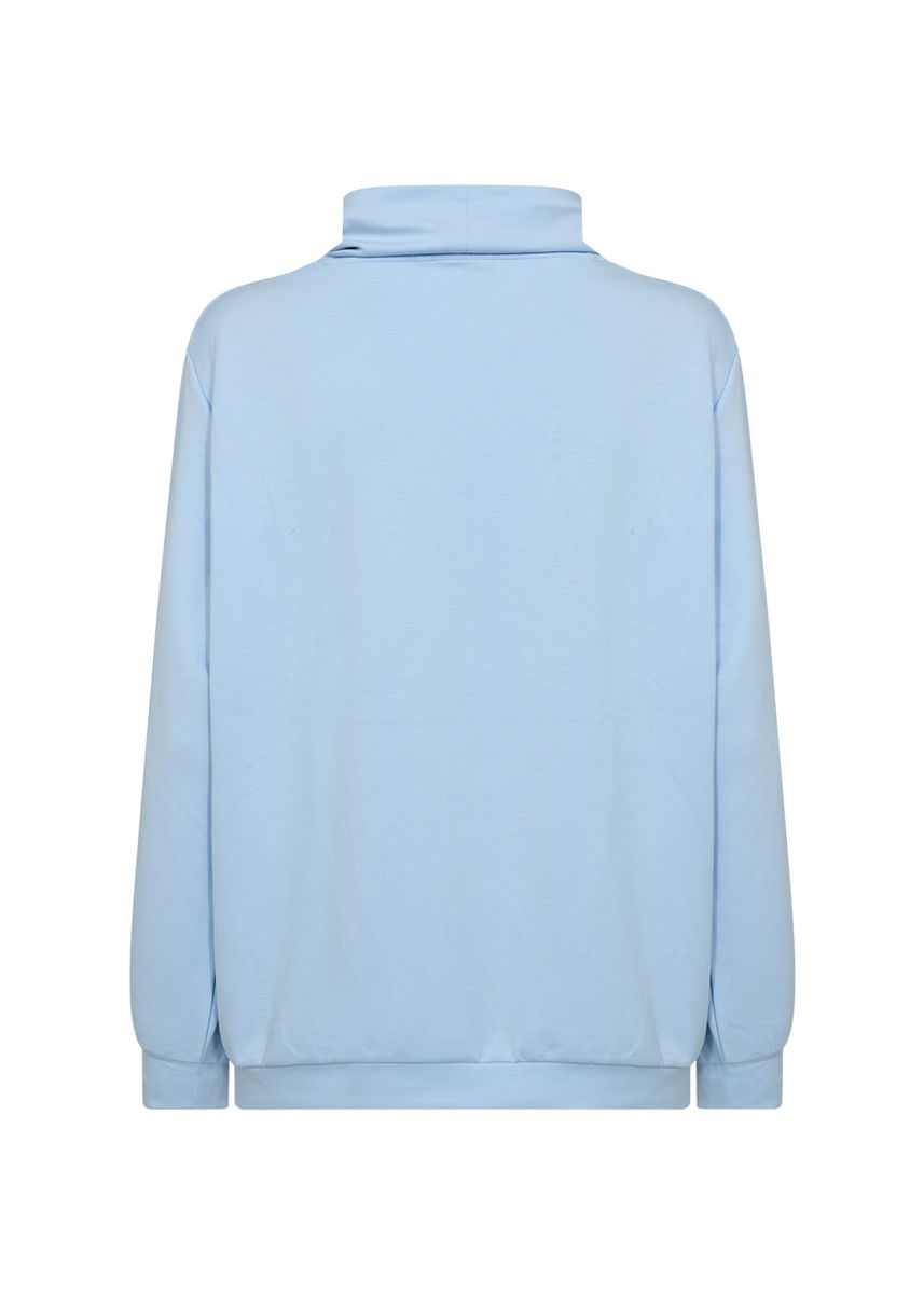 Hoodie mit Stehkragen und College-Print