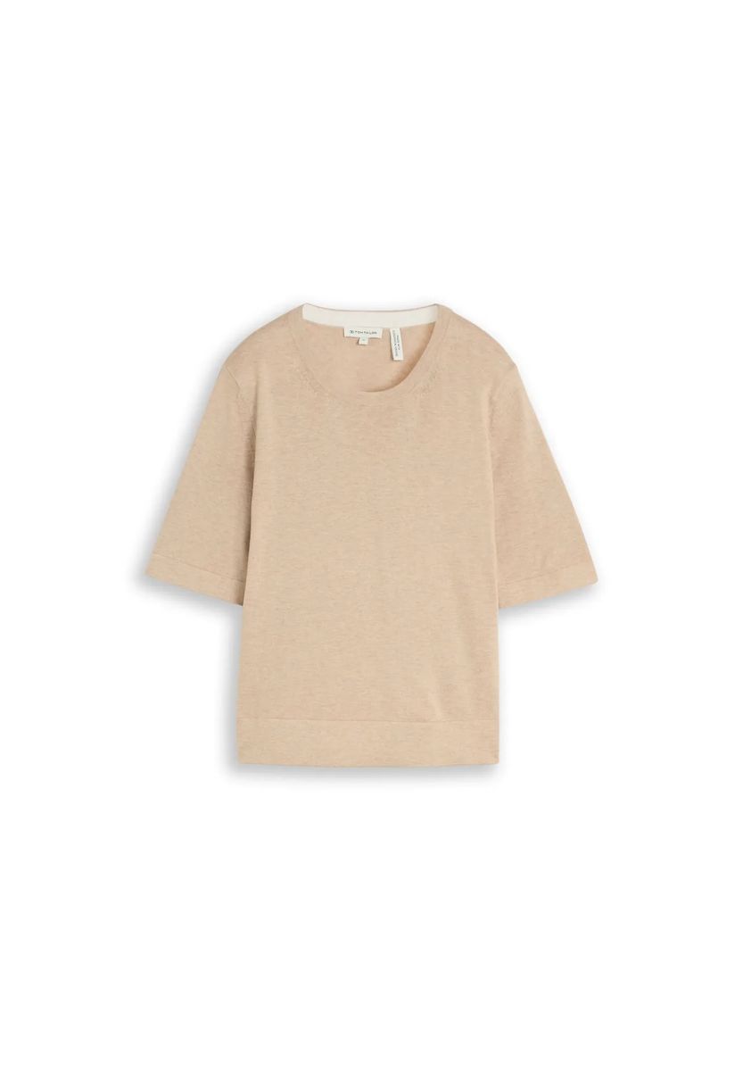 Minimalistisches Feinstrick-Top mit Rundhals