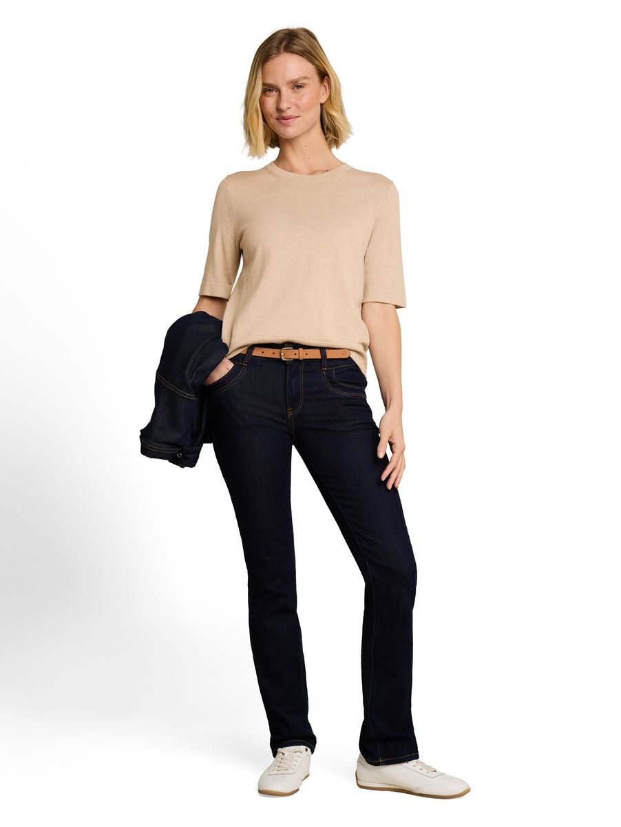 Minimalistisches Feinstrick-Top mit Rundhals