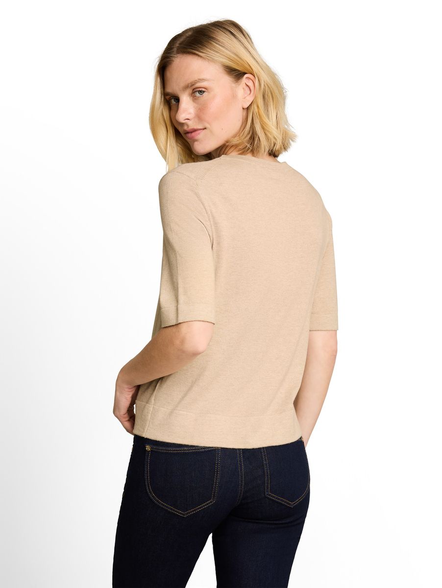Minimalistisches Feinstrick-Top mit Rundhals