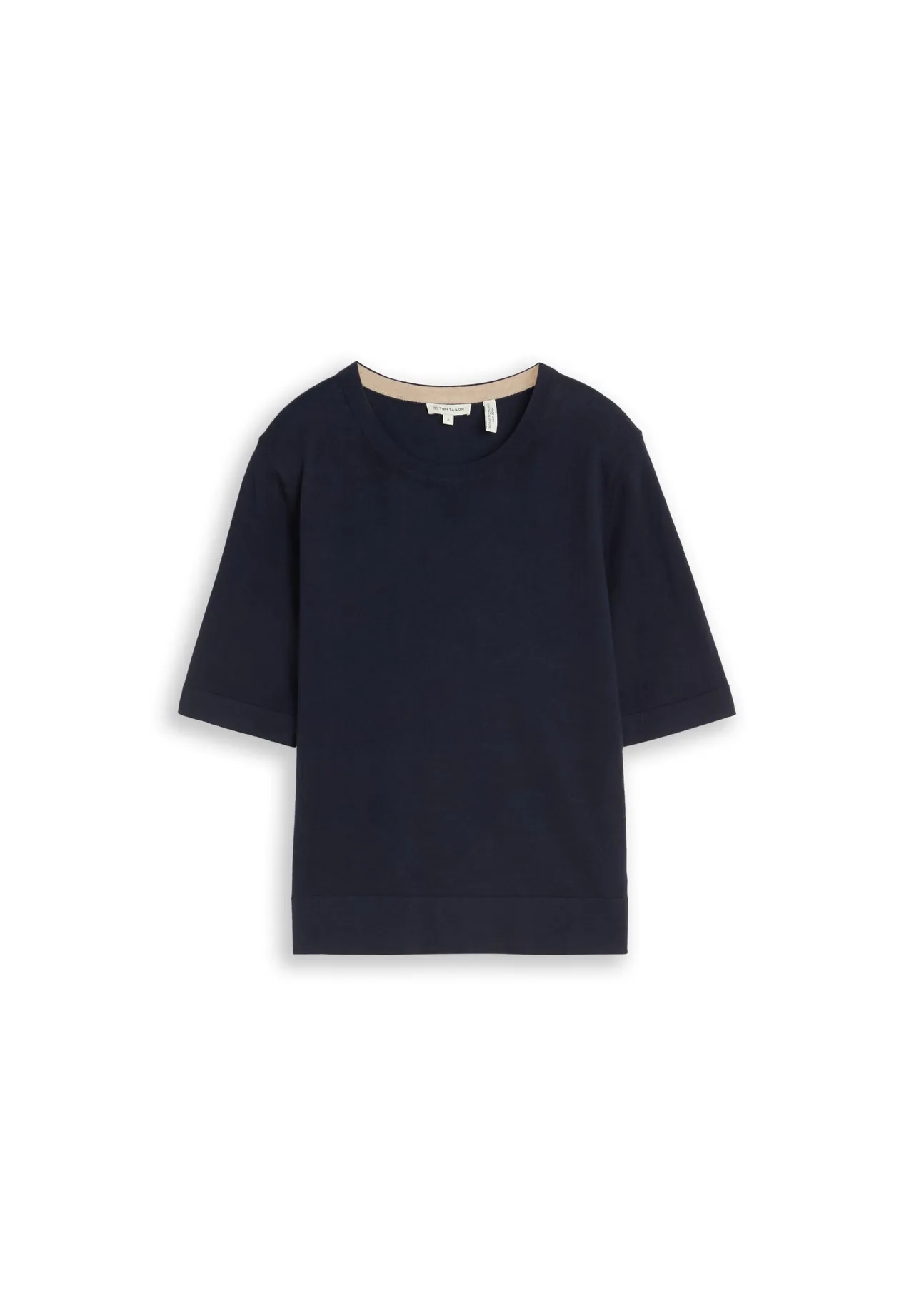 Strick-T-Shirt mit geradem Schnitt