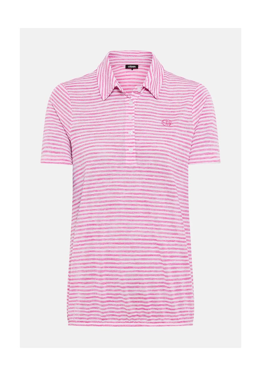 Gestreiftes Strick-Poloshirt