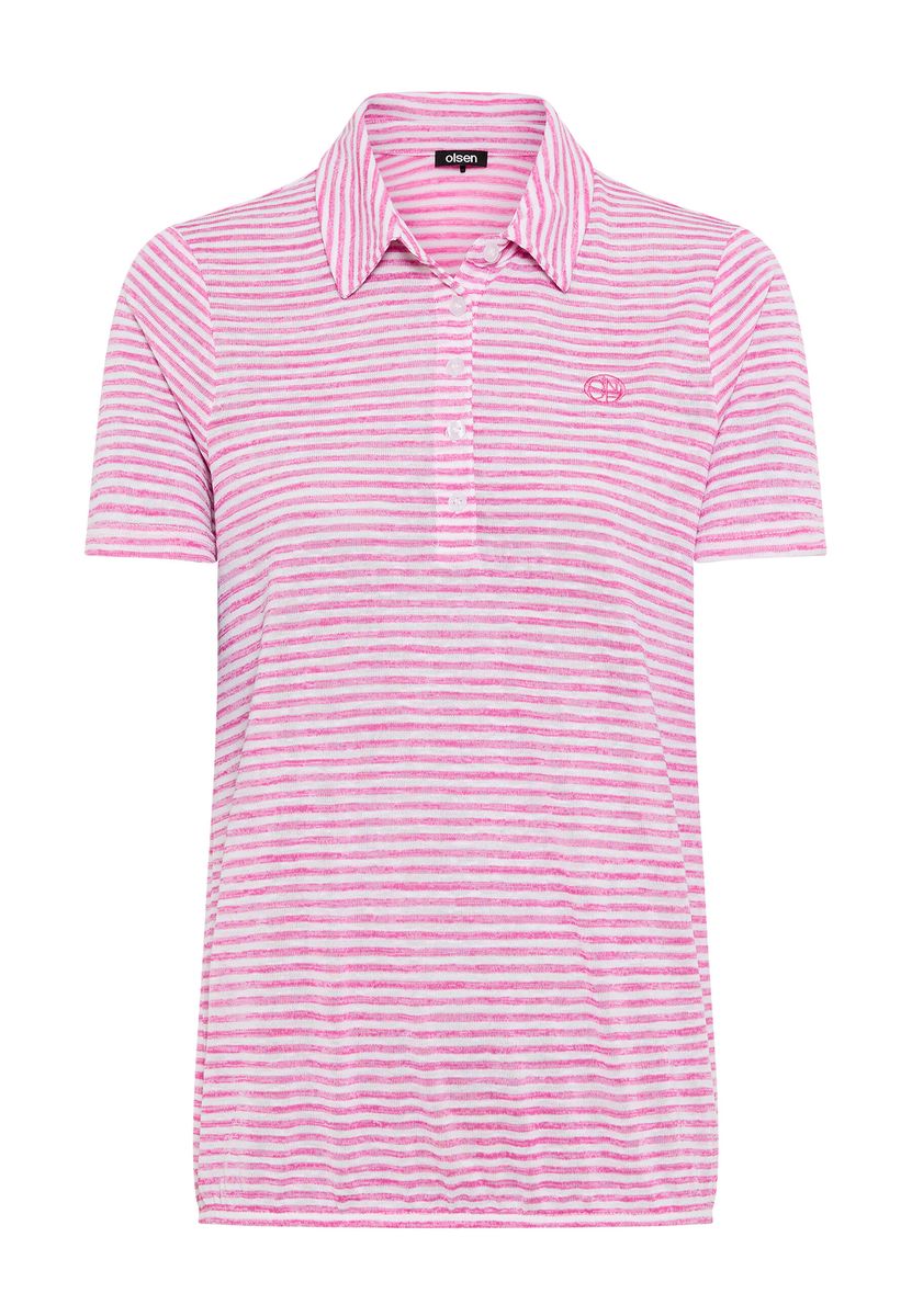 Gestreiftes Strick-Poloshirt