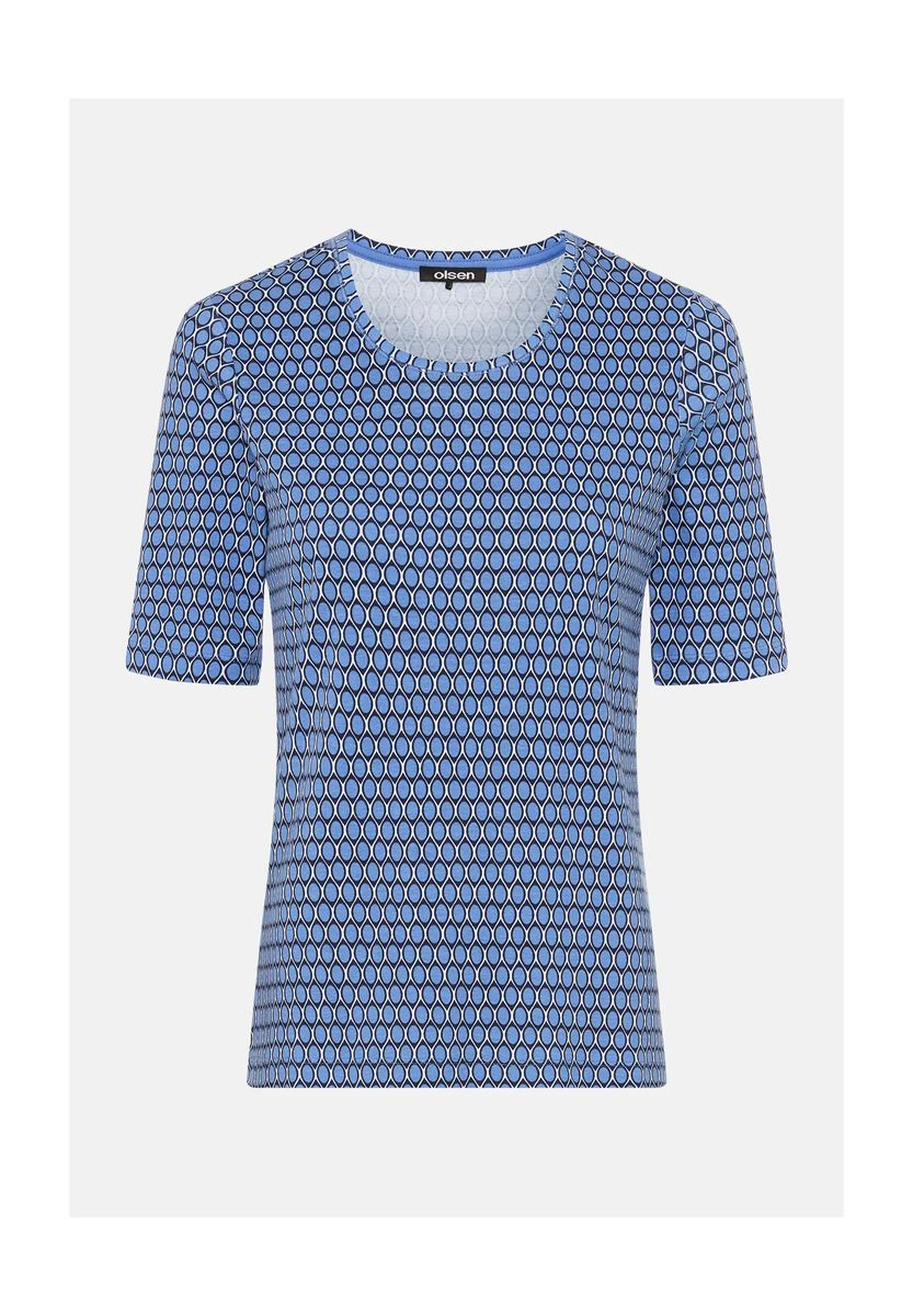 Kurzarmshirt mit geometrischem Print