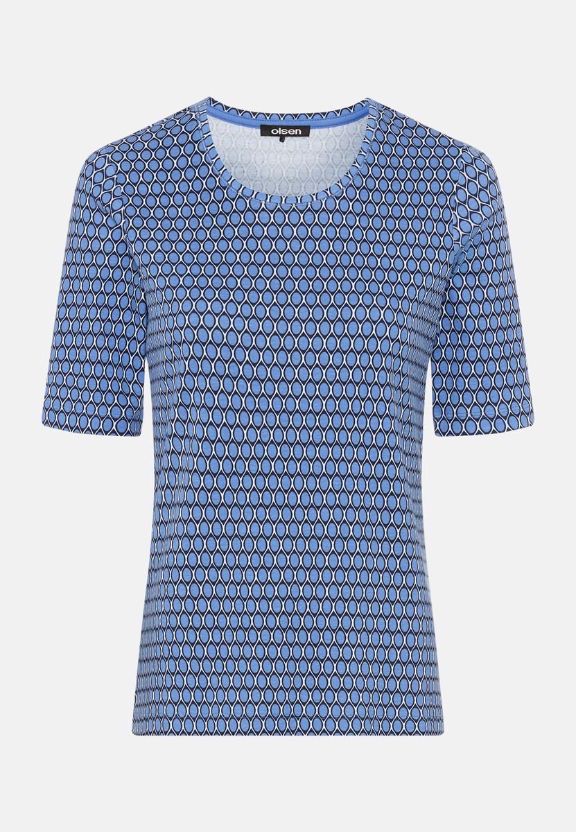 Kurzarmshirt mit geometrischem Print