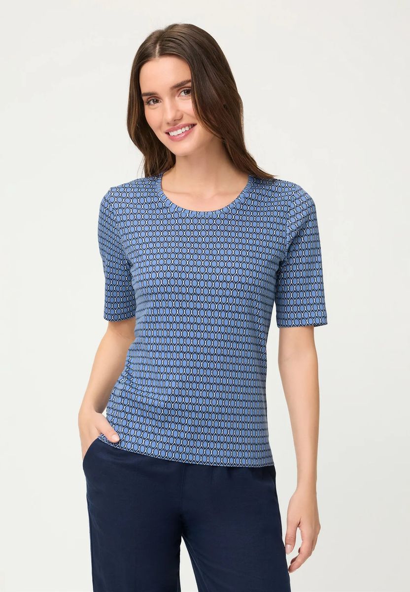 Kurzarmshirt mit geometrischem Print