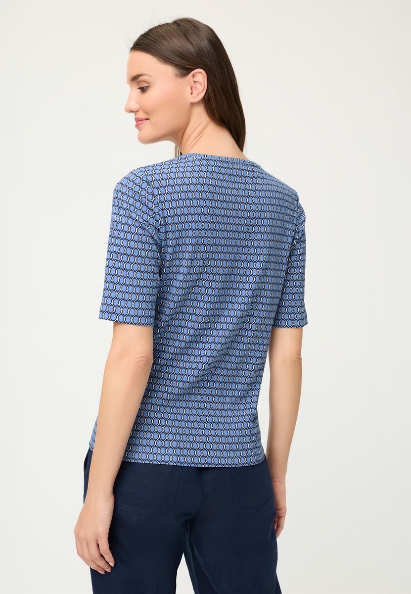 Kurzarmshirt mit geometrischem Print