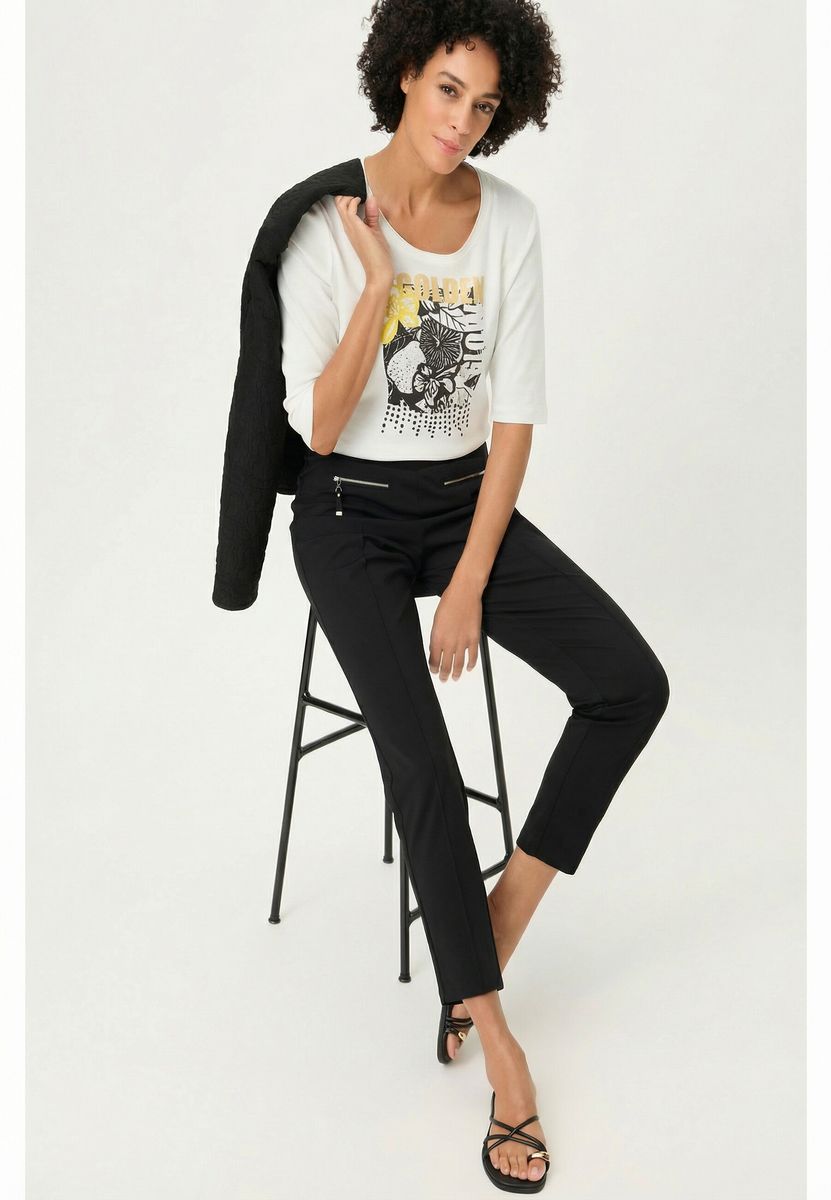 T-Shirt mit floralem Grafikprint