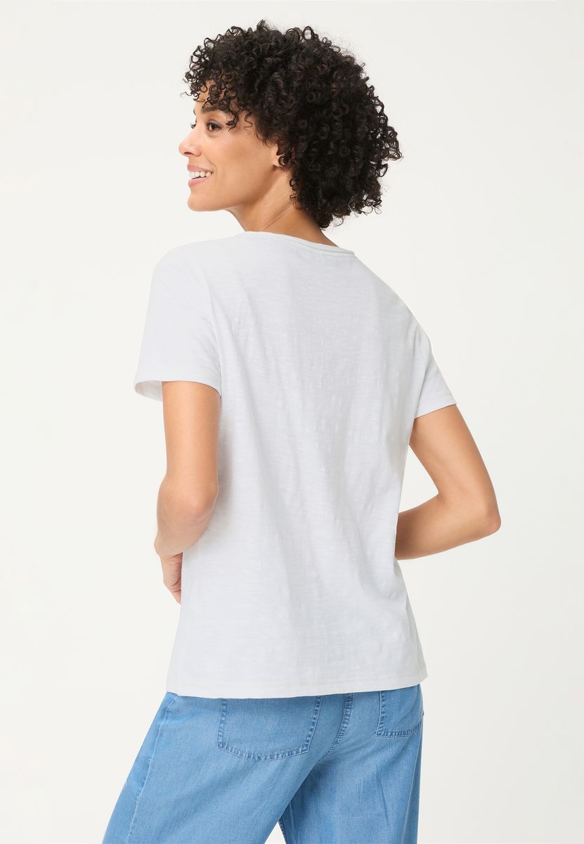 T-Shirt mit italienischem Print