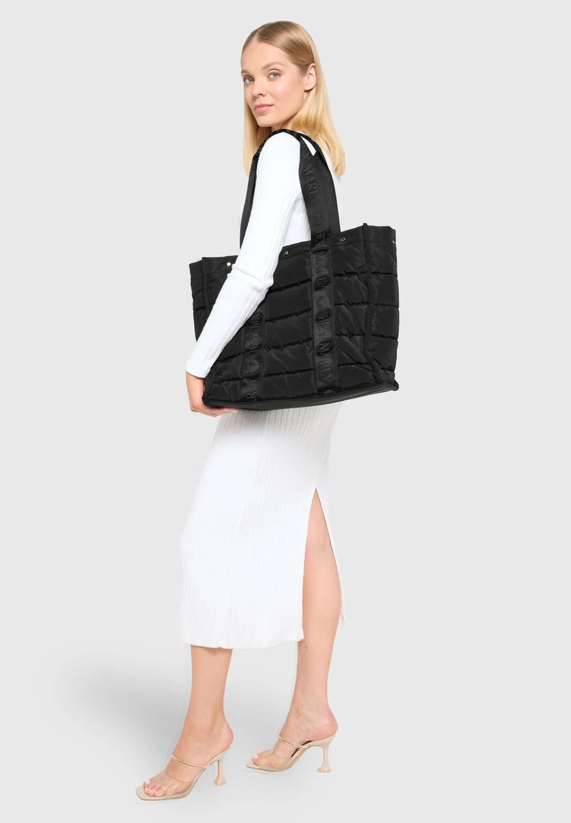 Gesteppte Puffer Shopper Tasche