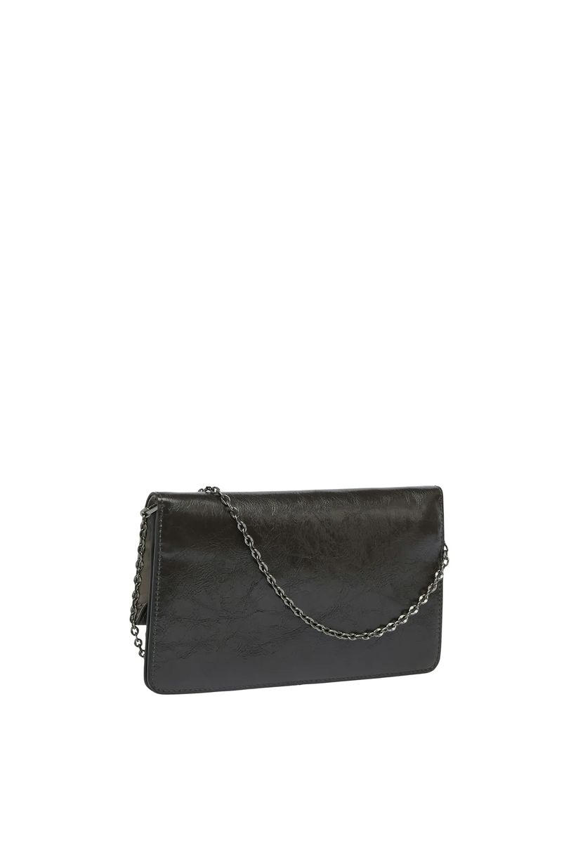 Audrey Strukturierte Leder-Clutch