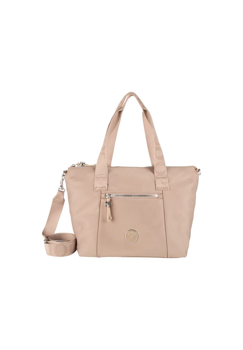 Praktischer Nylon-Shopper mit Logo-Riemen