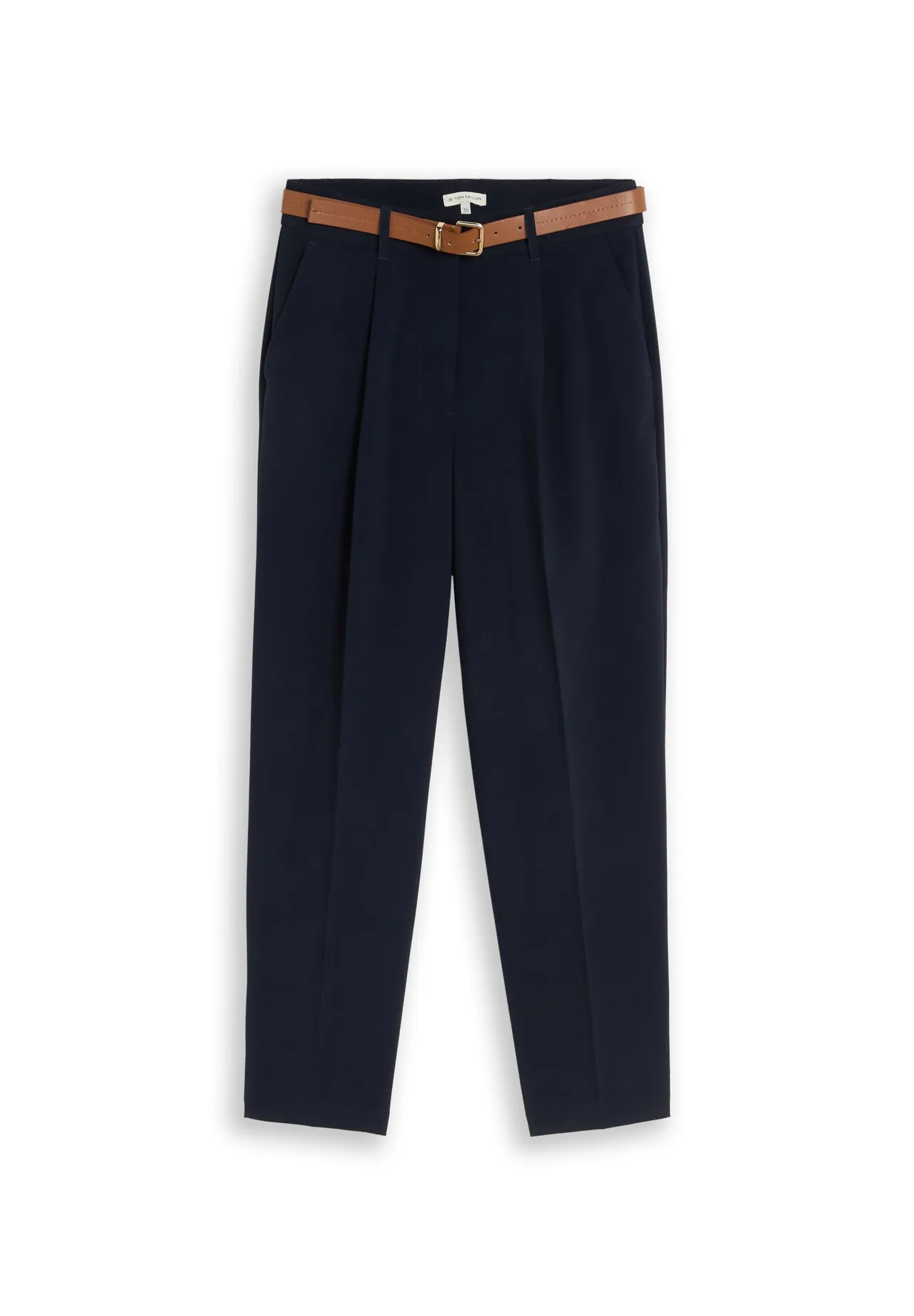 Elegante plissierte Hose in Knöchellänge