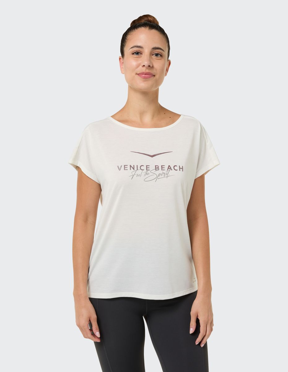 Sportliches Shirt mit U-Boot-Ausschnitt