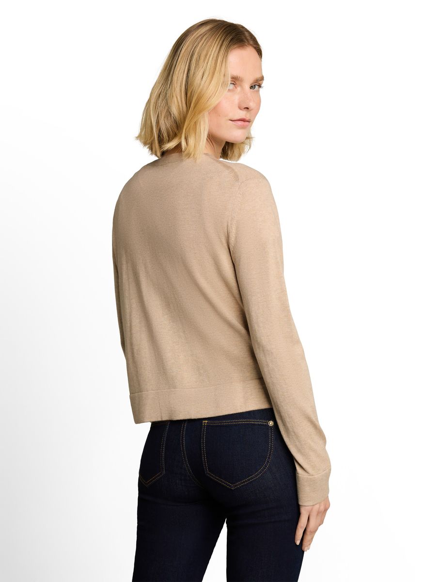 Klassischer Cardigan mit Rundhalsausschnitt
